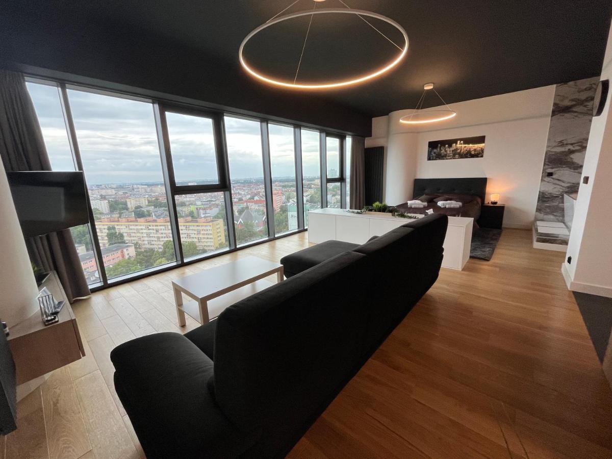 Hanza Tower - Luxurious Apartment 60M2 - 15Th Floor City View Szczecin Exterior photo