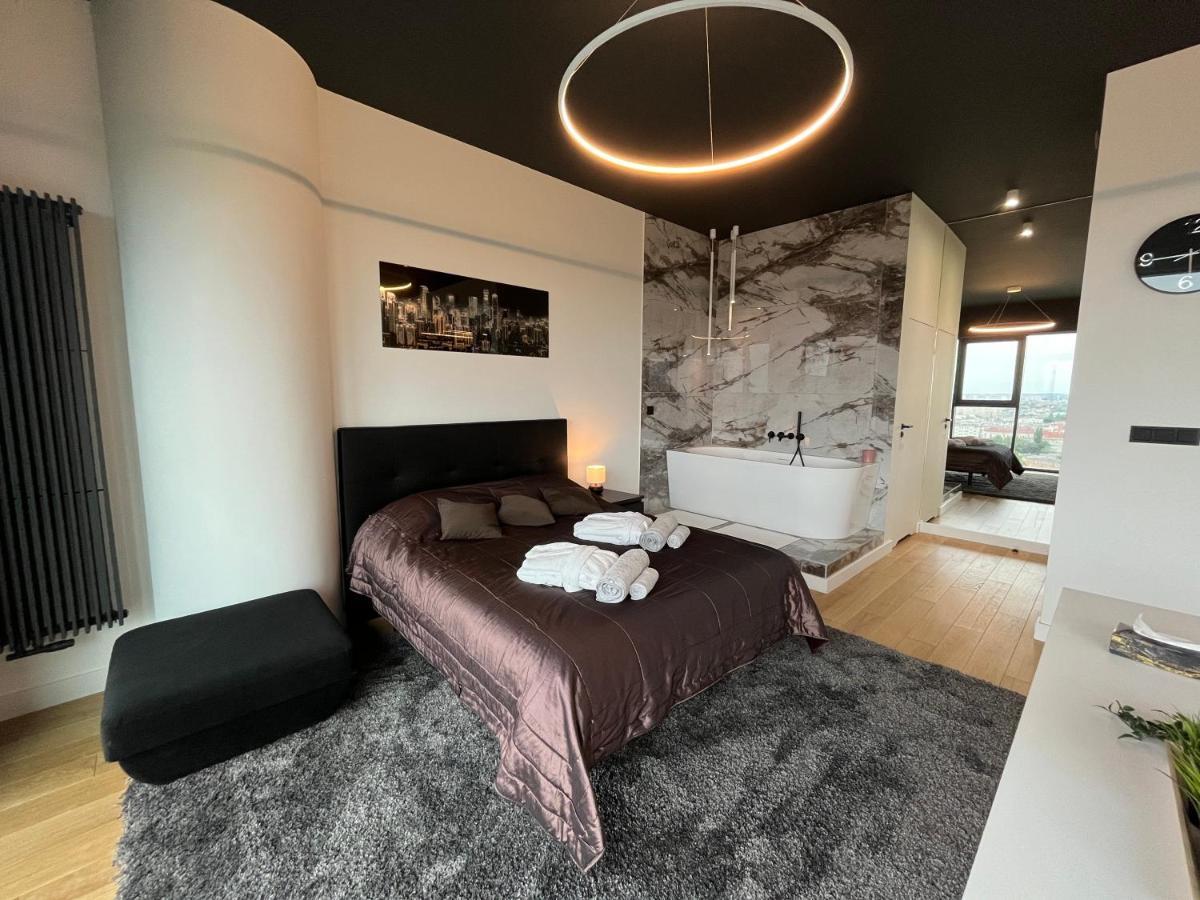 Hanza Tower - Luxurious Apartment 60M2 - 15Th Floor City View Szczecin Exterior photo